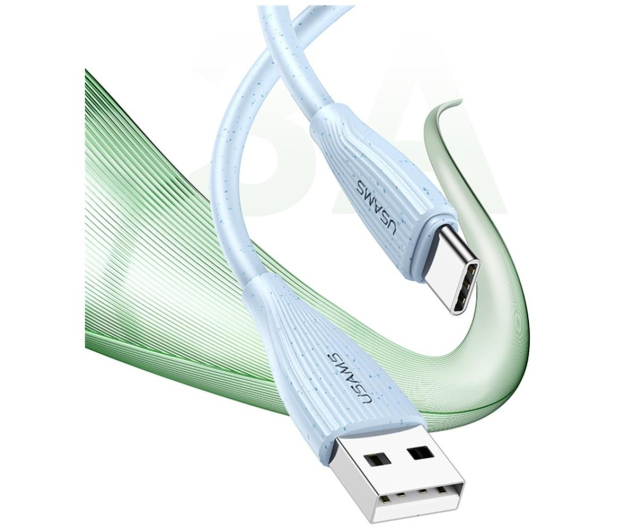 USAMS Kabel Green Series SJ714 18W 3A USB-A do USB-C 1m niebieski - 1568992 - zdjęcie 8